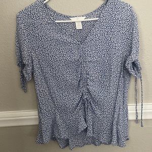 Light blue floral dress